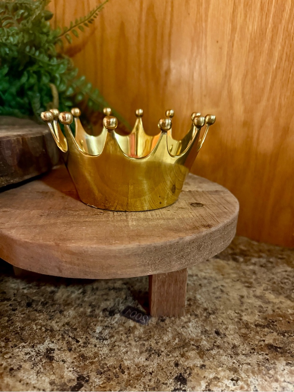 West Elm Crown Aluminum Polished Brass Catchall/Jewelry
